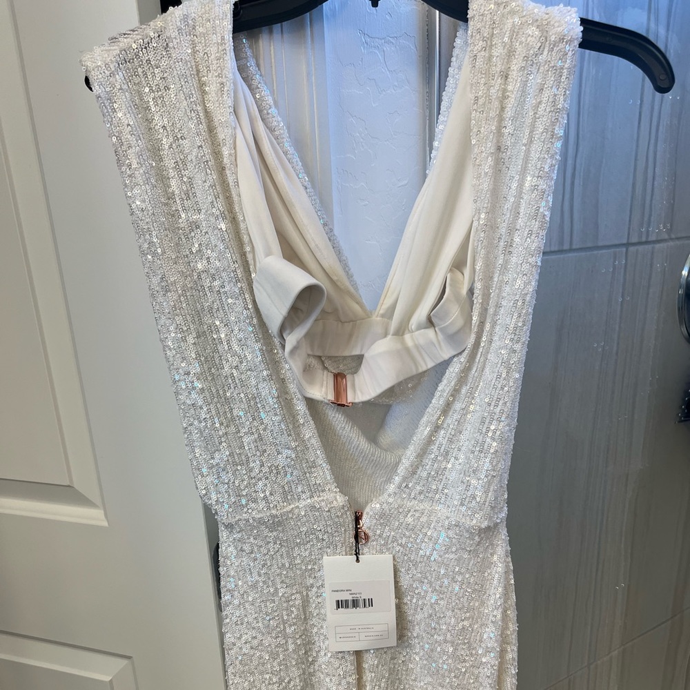 NWT Nookie Pandora Mini in White Sequins Size Small - Picture 8 of 10